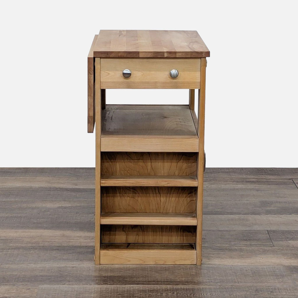 Crate & Barrel Wood Kitchen Island