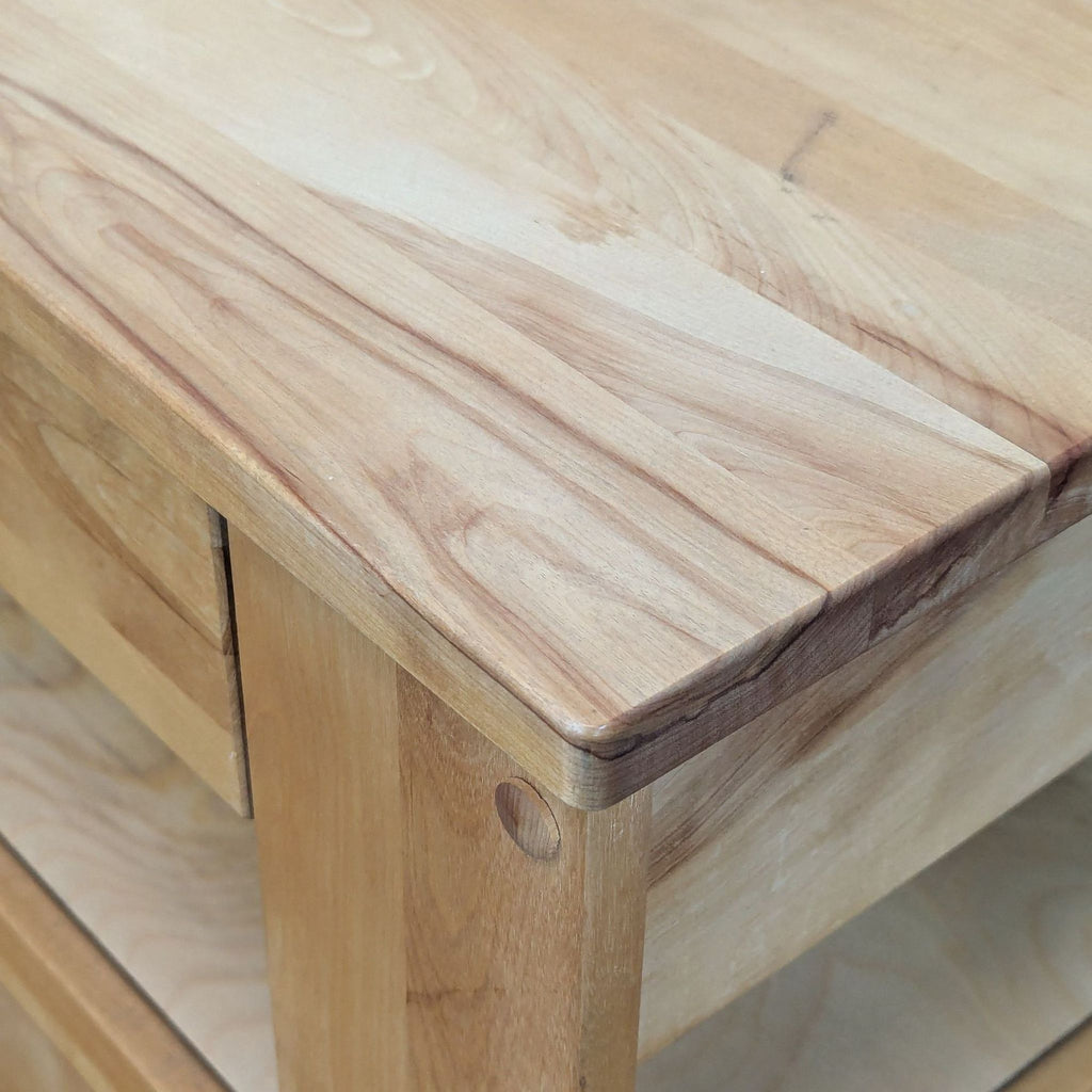 Crate & Barrel Wood Kitchen Island