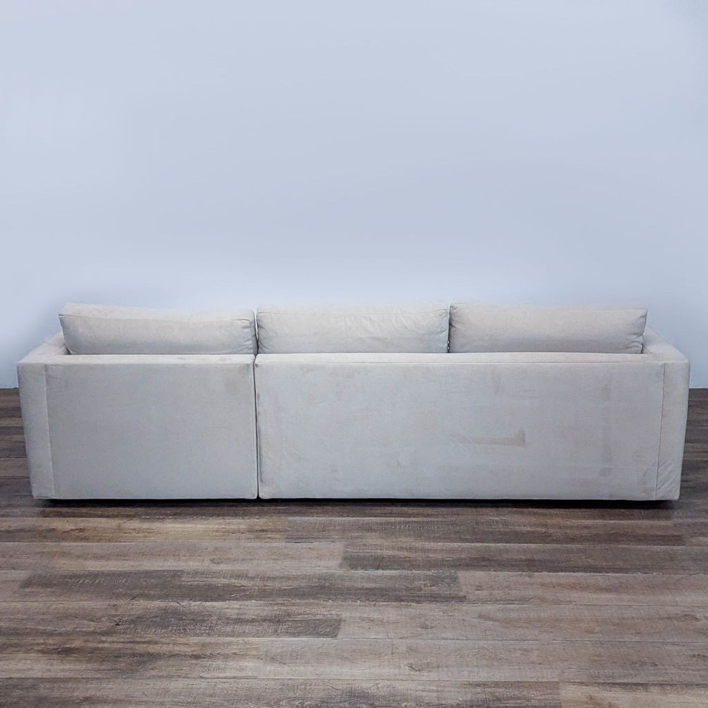 Pottery Barn Modern Shasta Square Upholstered Return Bumper Sectional