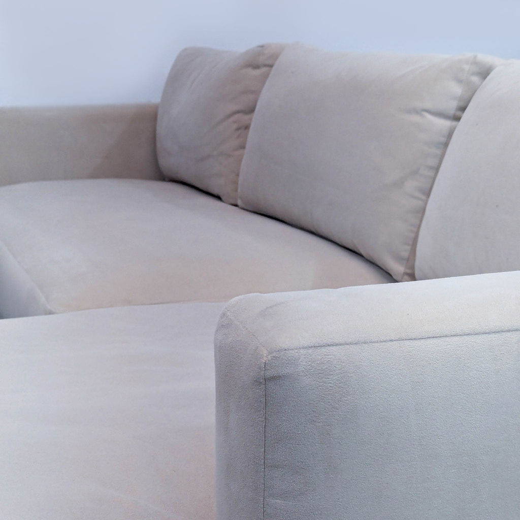 Pottery Barn Modern Shasta Square Upholstered Return Bumper Sectional