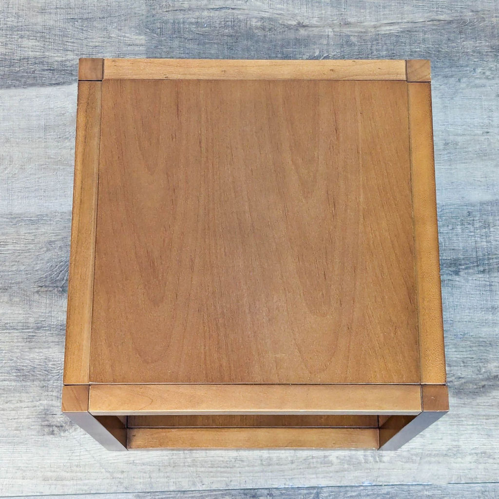 Wood End Table with Shelf