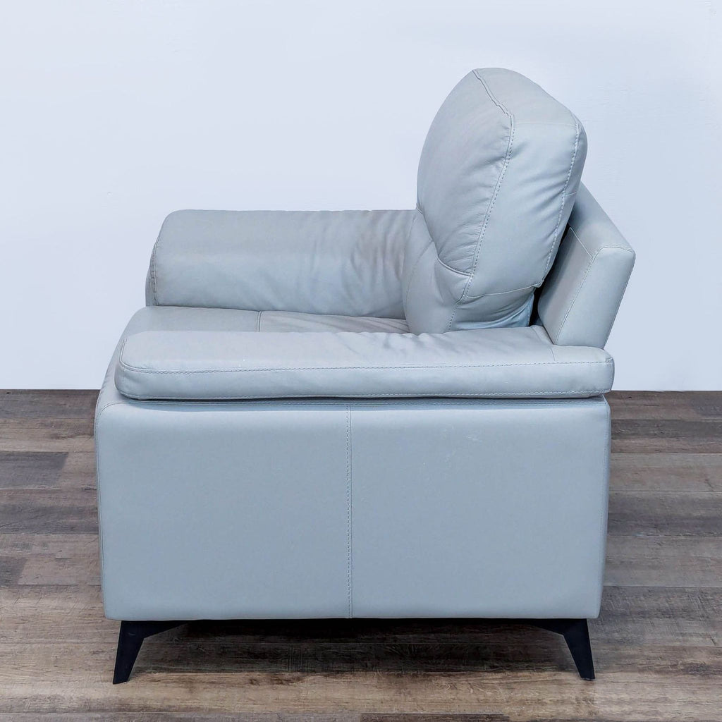 Homeglance Mischa Modern Leather Lounge Chair