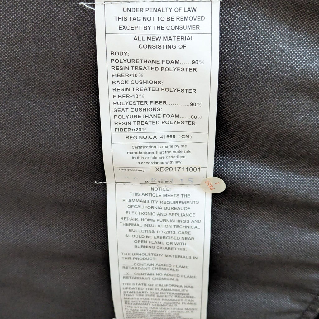 Living Spaces Aries 3-Seat Modern Sofa