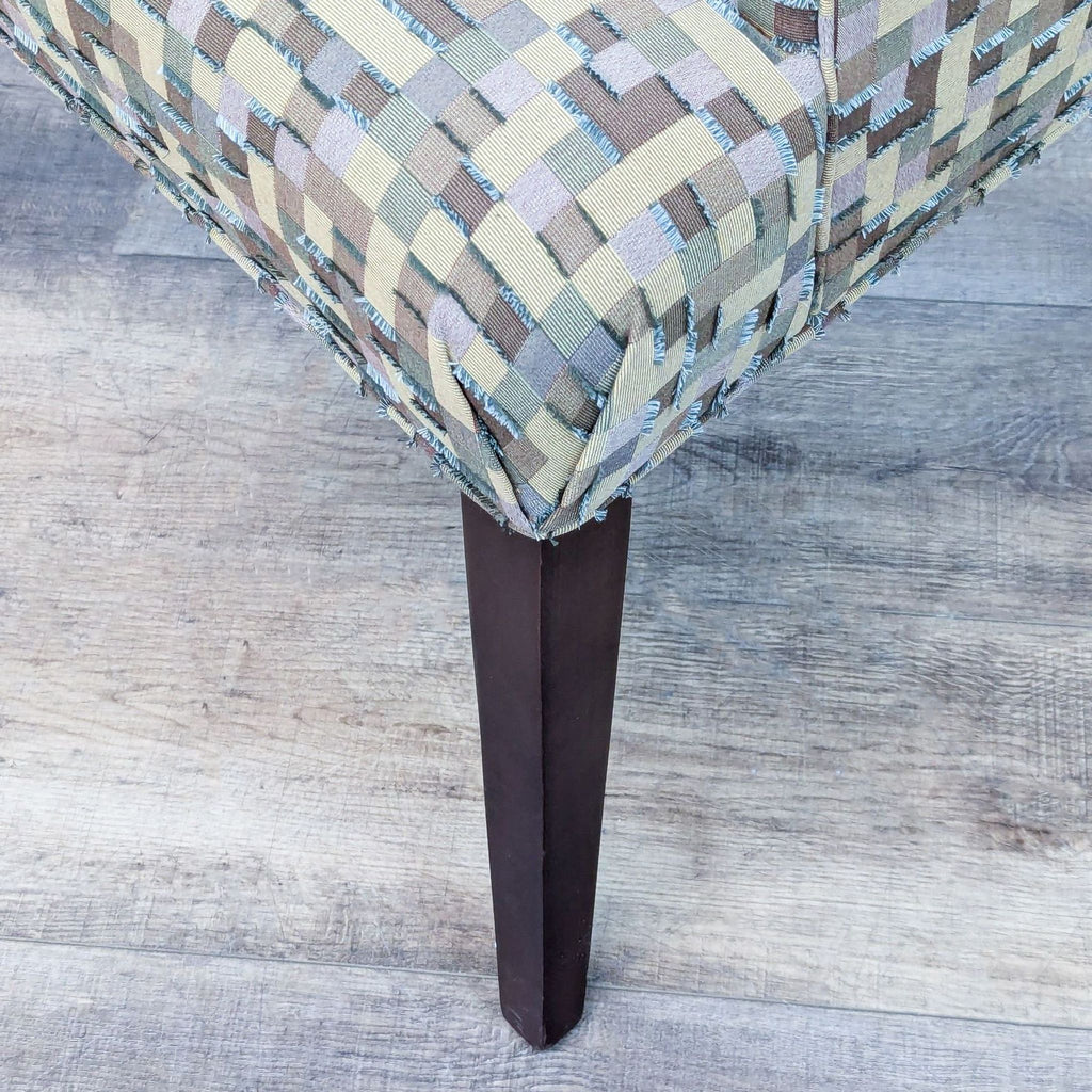 Contemporary Accent Armchair with Geometric Upholstery