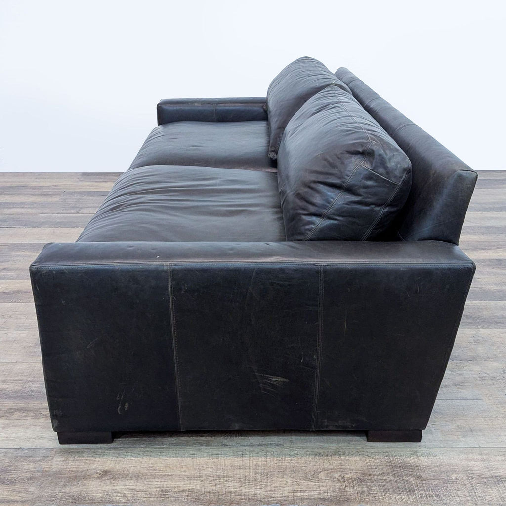 Restoration Hardware Maxwell Leather Sofa