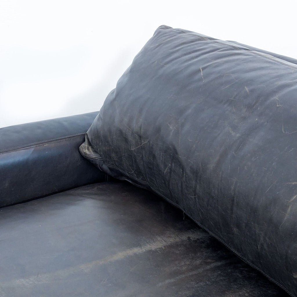 Restoration Hardware Maxwell Leather Sofa