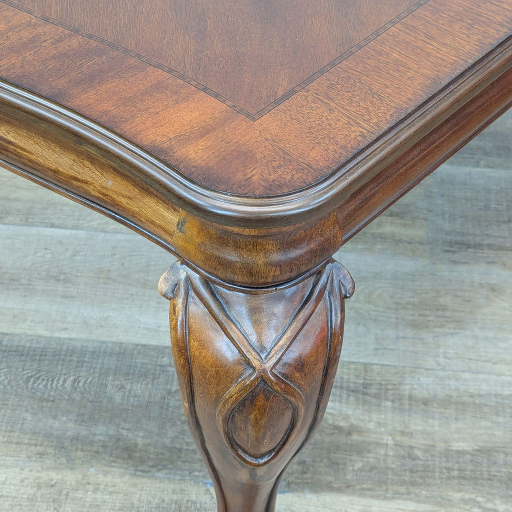Wooden Dining Table with Inlay