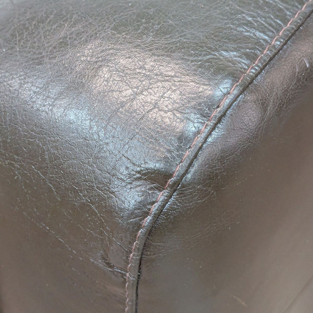 Italsofa Modern Dark Brown Leather Loveseat