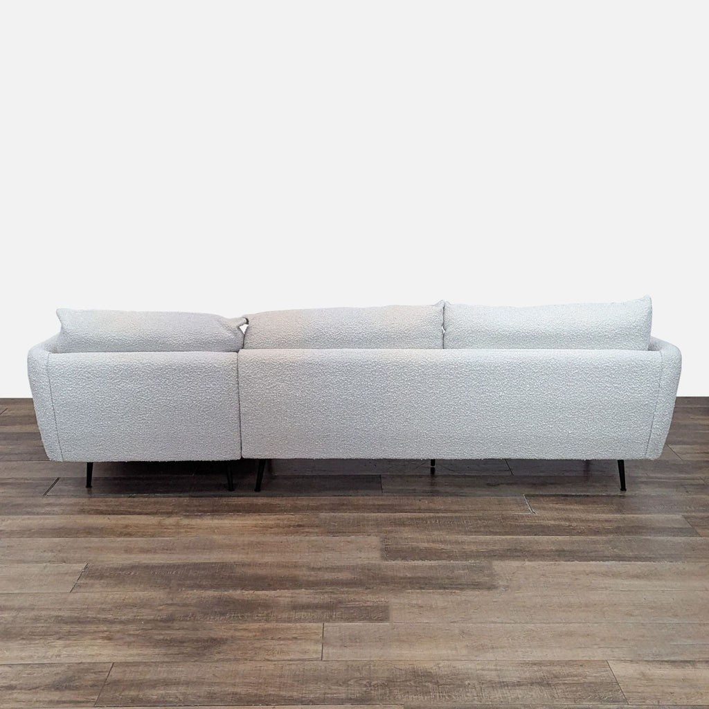 Albany Park Modern Quartz Bouclé Sectional with Chaise