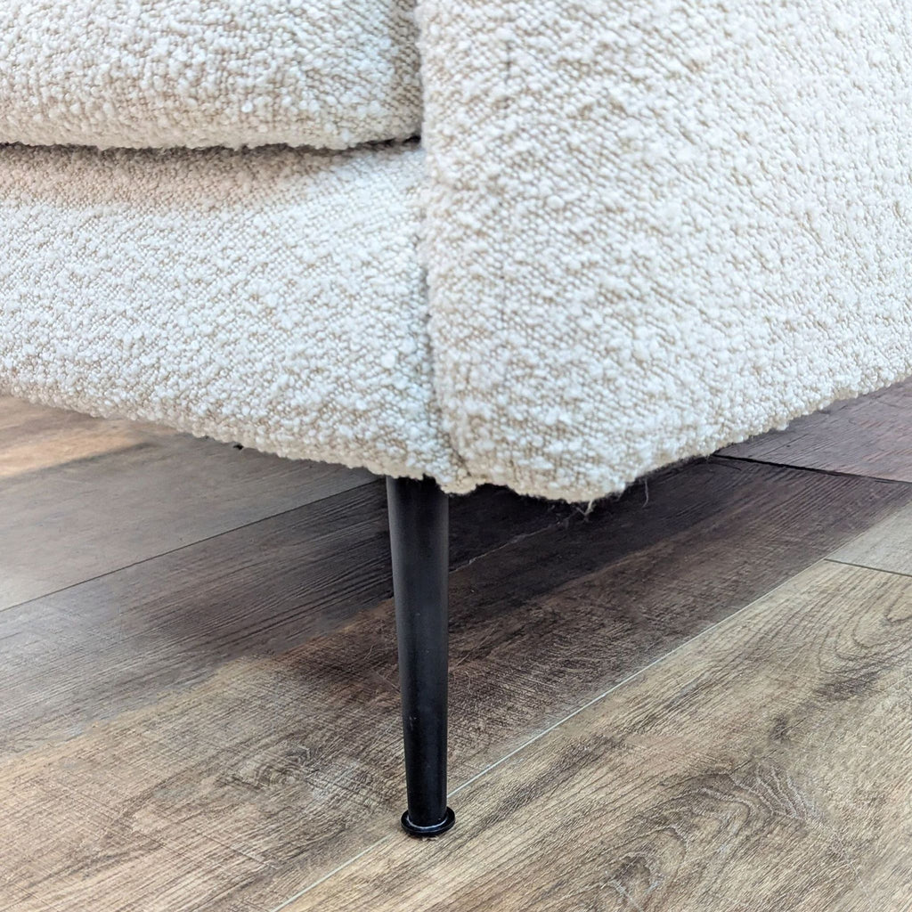 Albany Park Modern Quartz Bouclé Sectional with Chaise