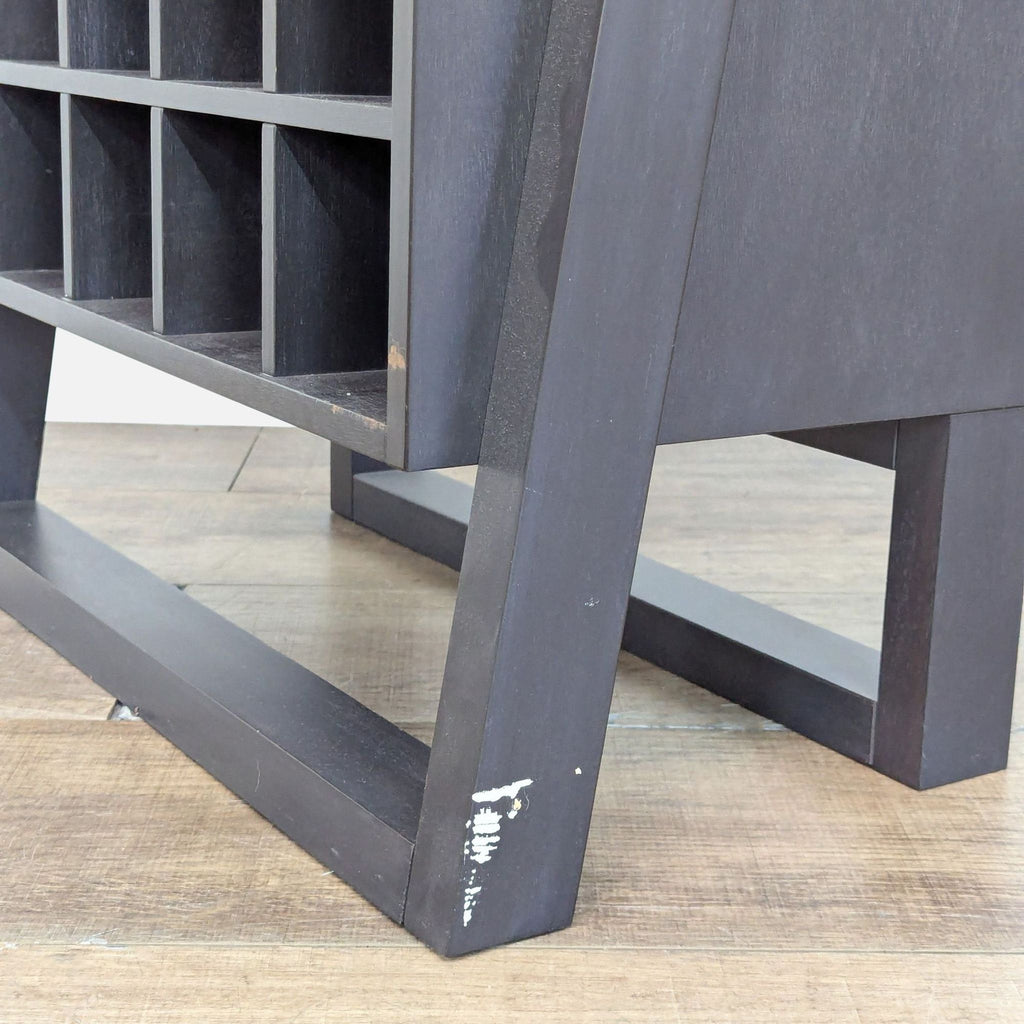 Crate and Barrel Sloane 3-Piece Leaning Wine Bar Bookshelf