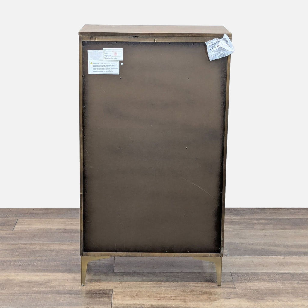 Back of poplar dresser showing its sturdy construction.