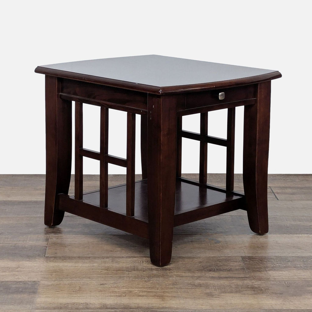 Basset One Drawer Wood Nightstand with Inlaid Top - Accepted Offer (45.95% discount)