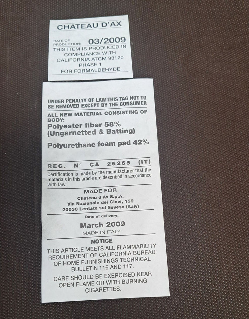 Chateau D’ax Leather Sofa with Ottoman