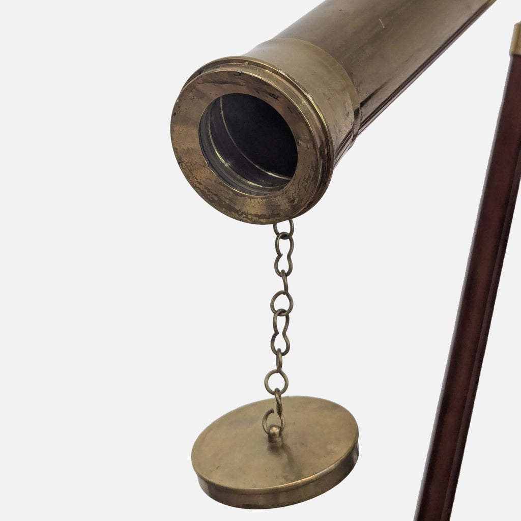 Reproduction Brass Telescope on Tripod Stand