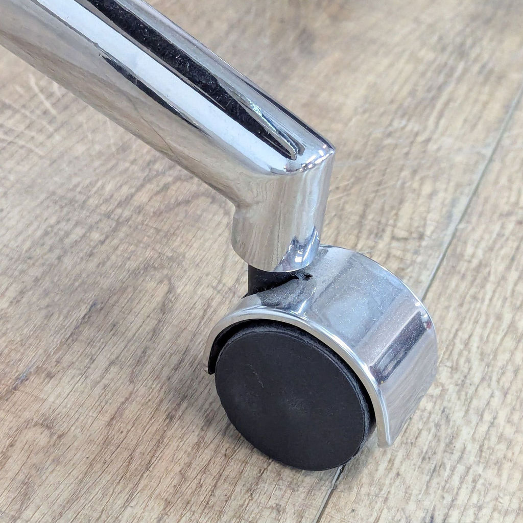 Modern Black Office Chair with Chrome Base