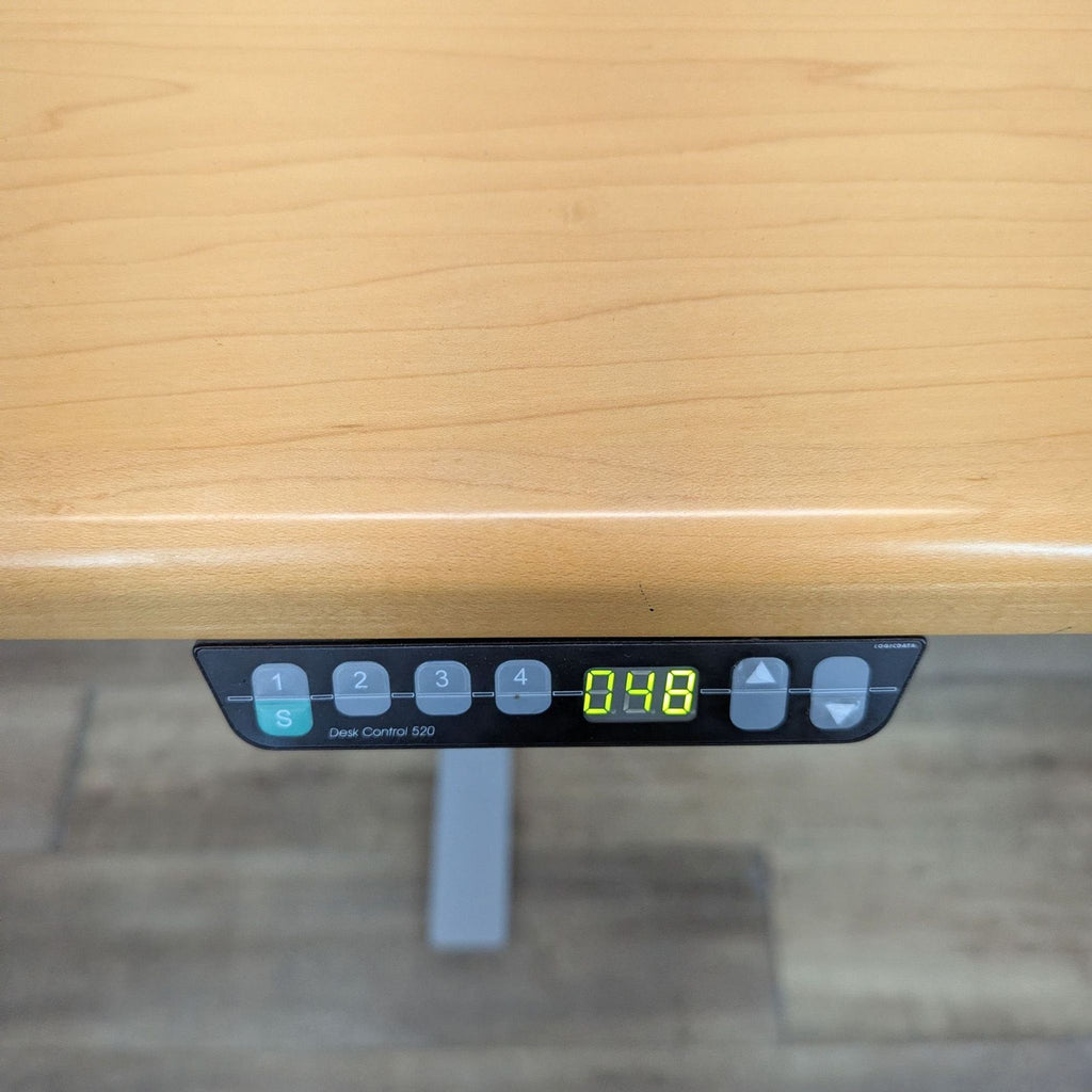 Adjustable Height Sit-Stand Desk with Wood Top