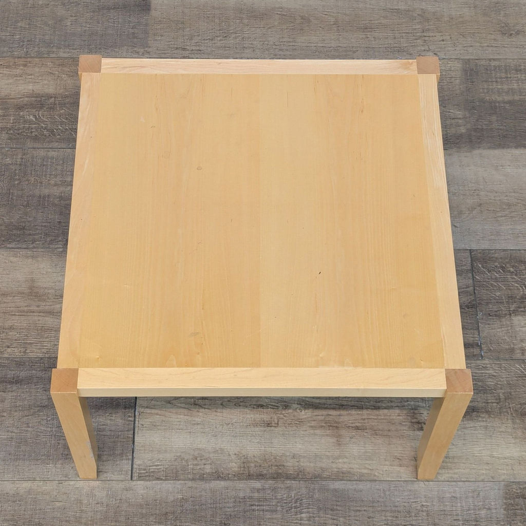 Parsons Style Wood End Table