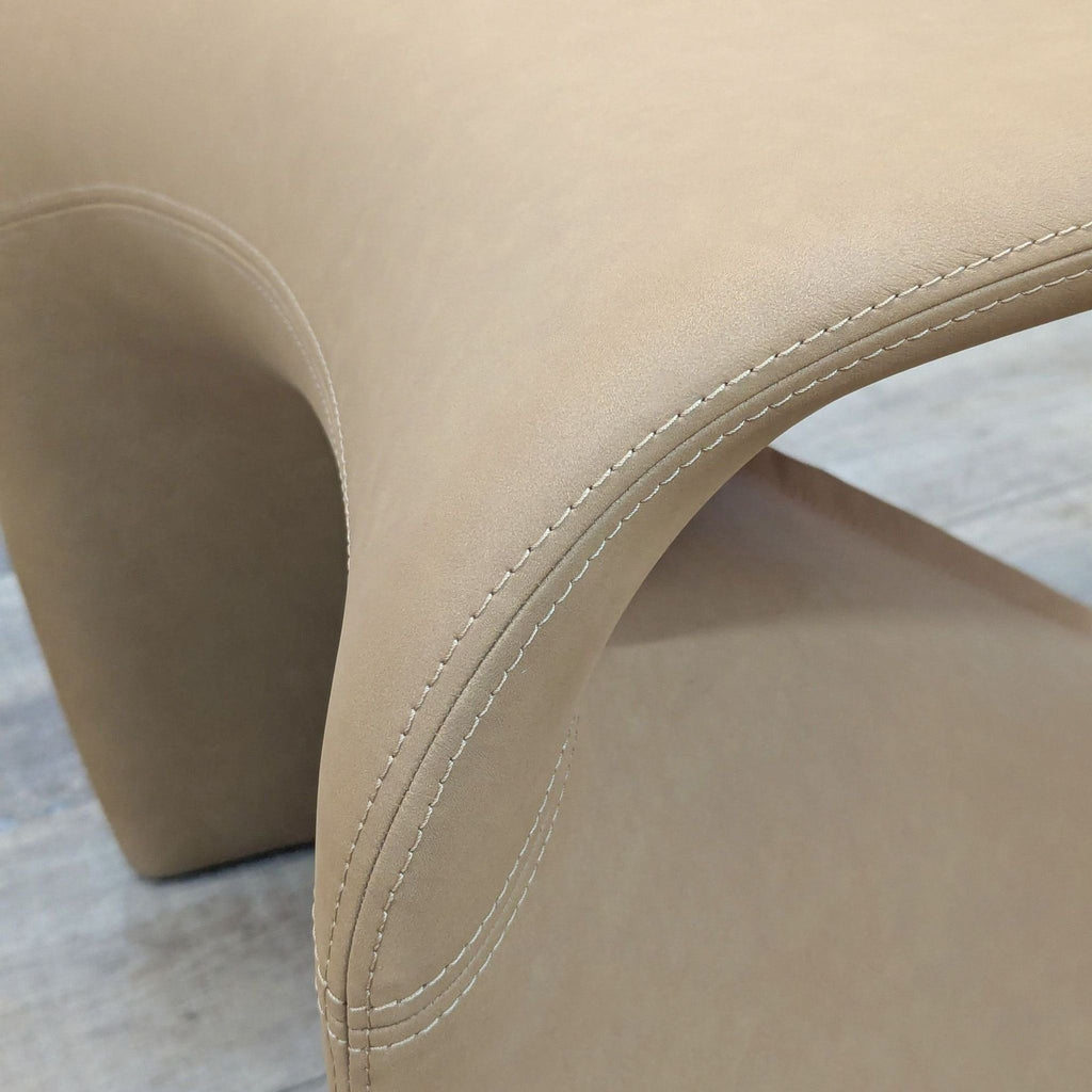 World of RH Gisele Faux Leather Modern Side Chair