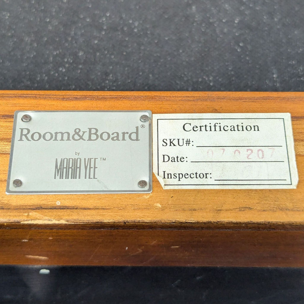 Room & Board Leather Tufted Bench