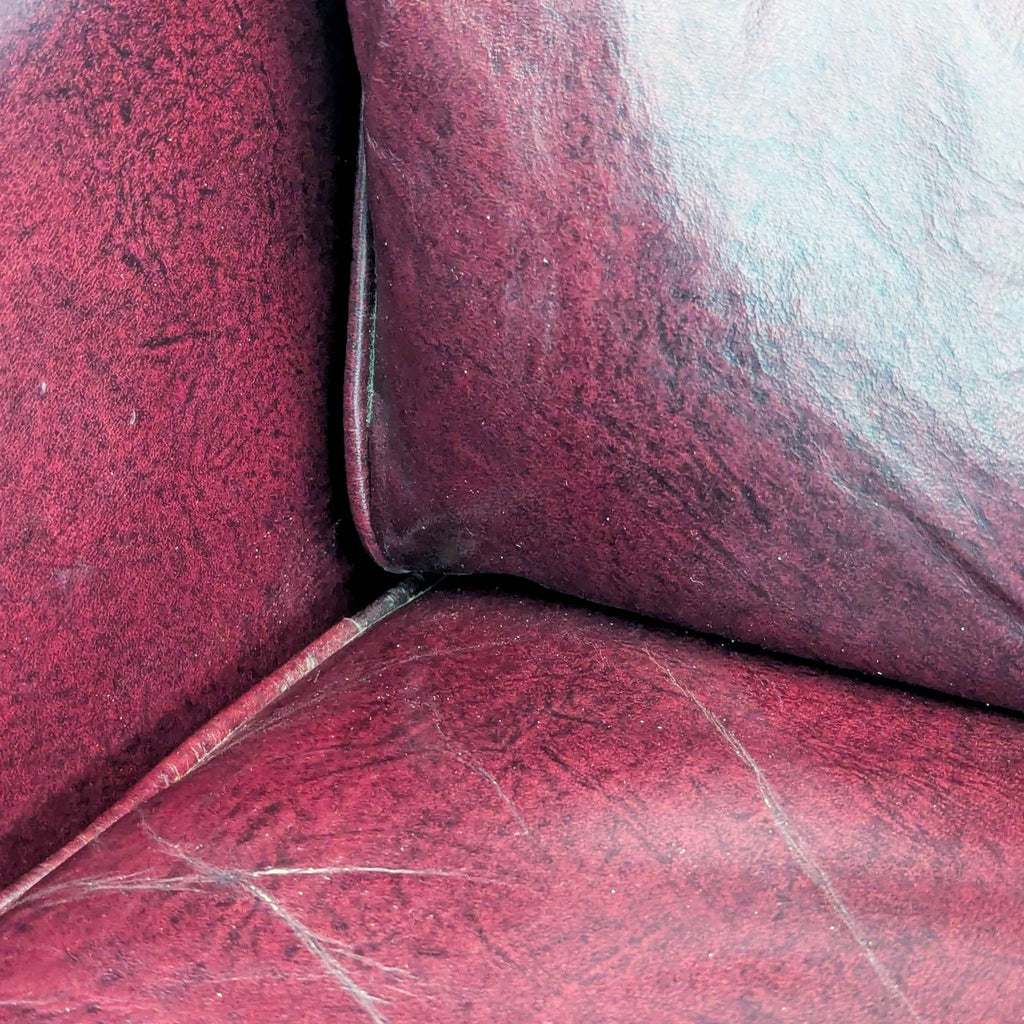 Hancock & Moore Chippendale Leather Library Club Wingback Arm Chair Ottoman