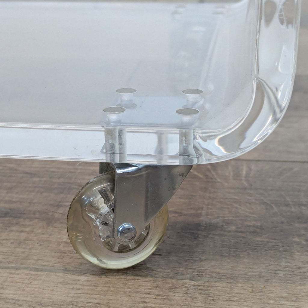 CB2 Clear Peekaboo Acrylic C Table