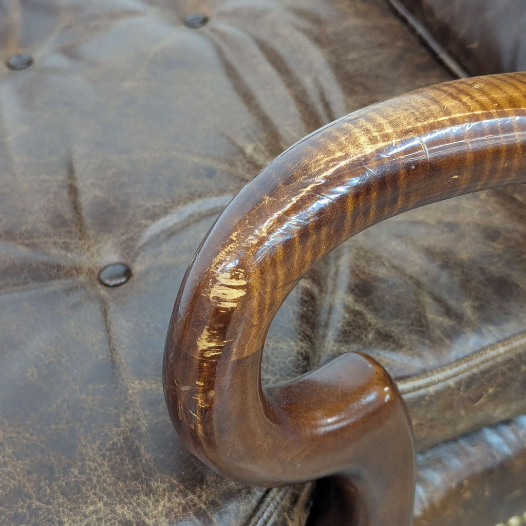 Century Furniture Leather Tufted Office Chair