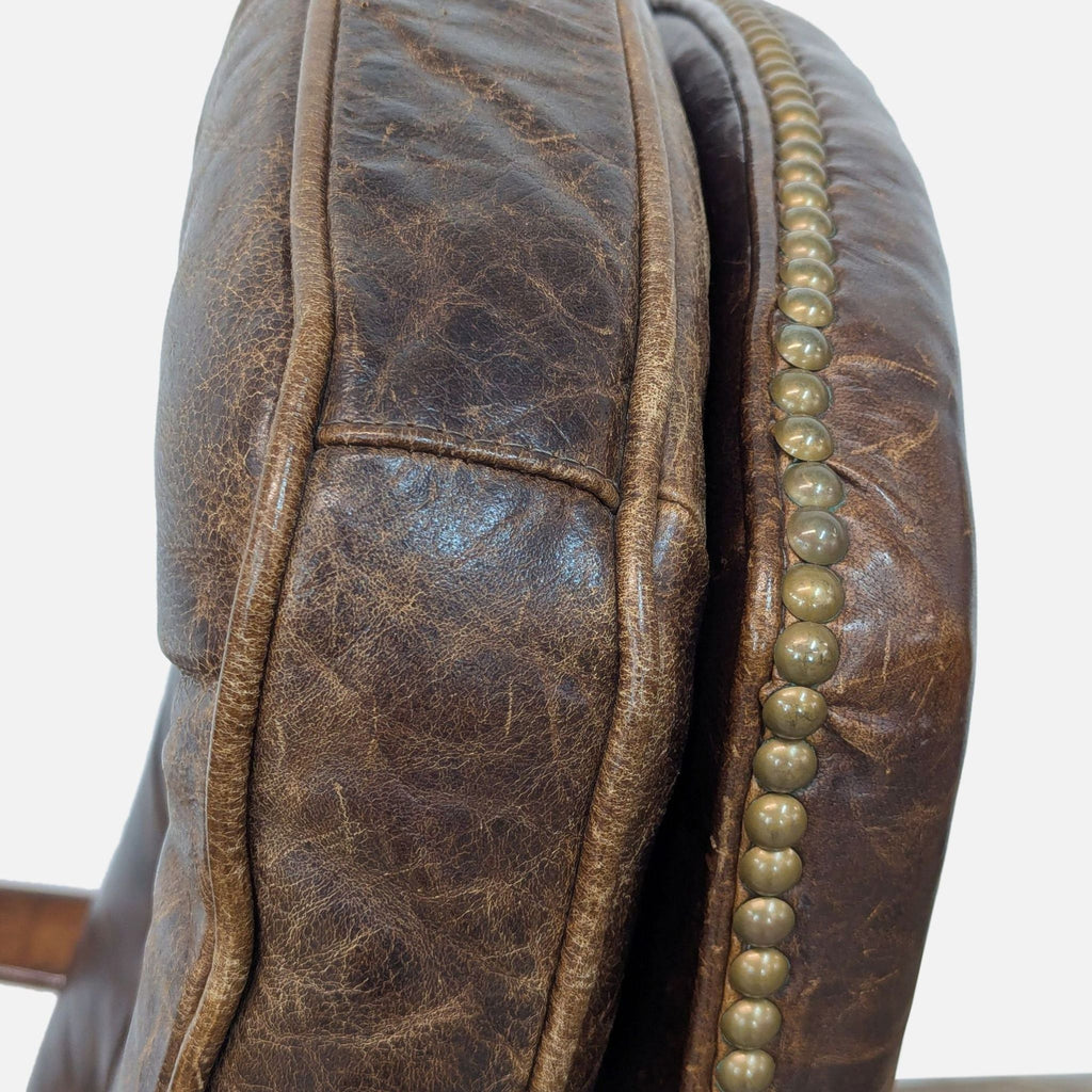 Century Furniture Leather Tufted Office Chair