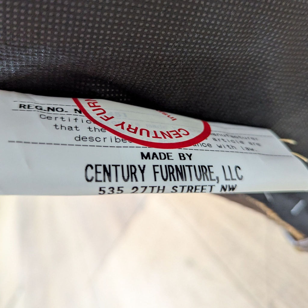 Century Furniture Leather Tufted Office Chair