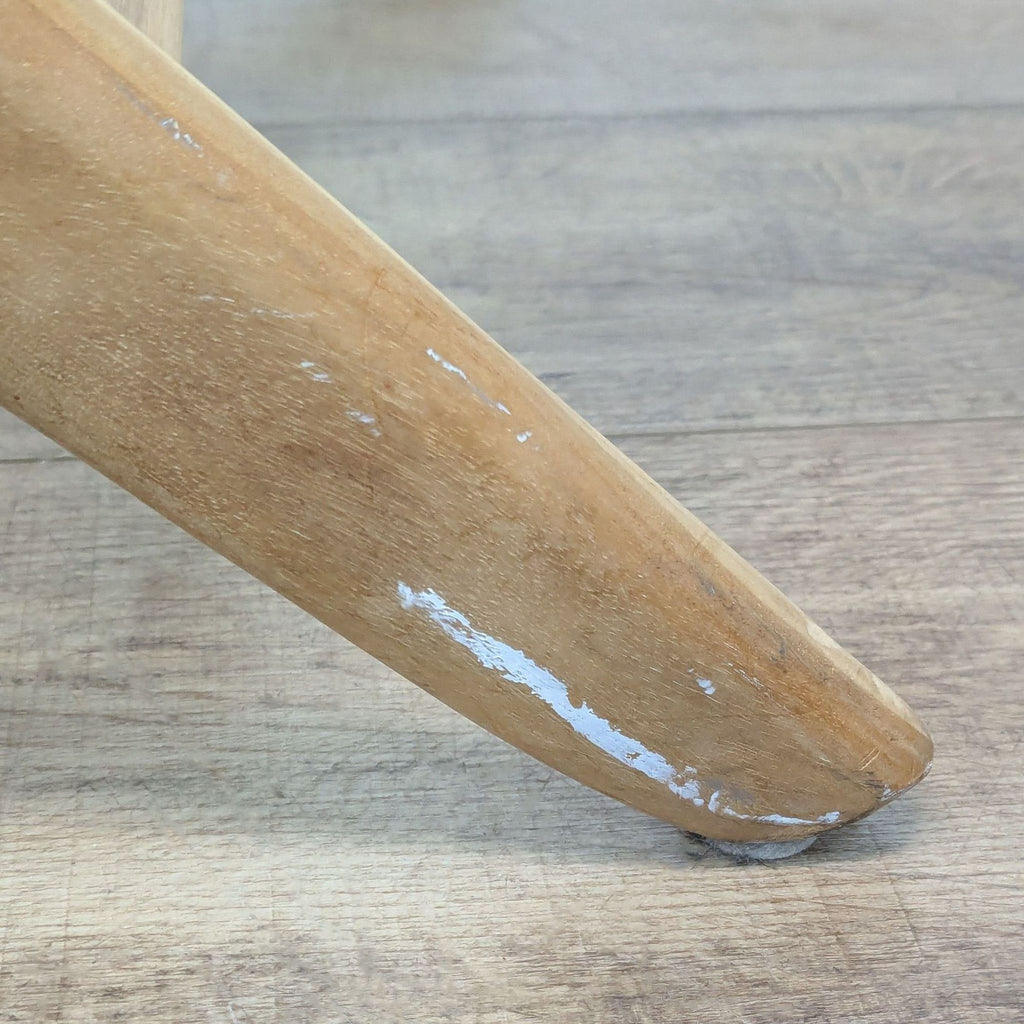 Denpasar Furniture Workshop Mid-Century Style Leather and Rattan Lounge Chair