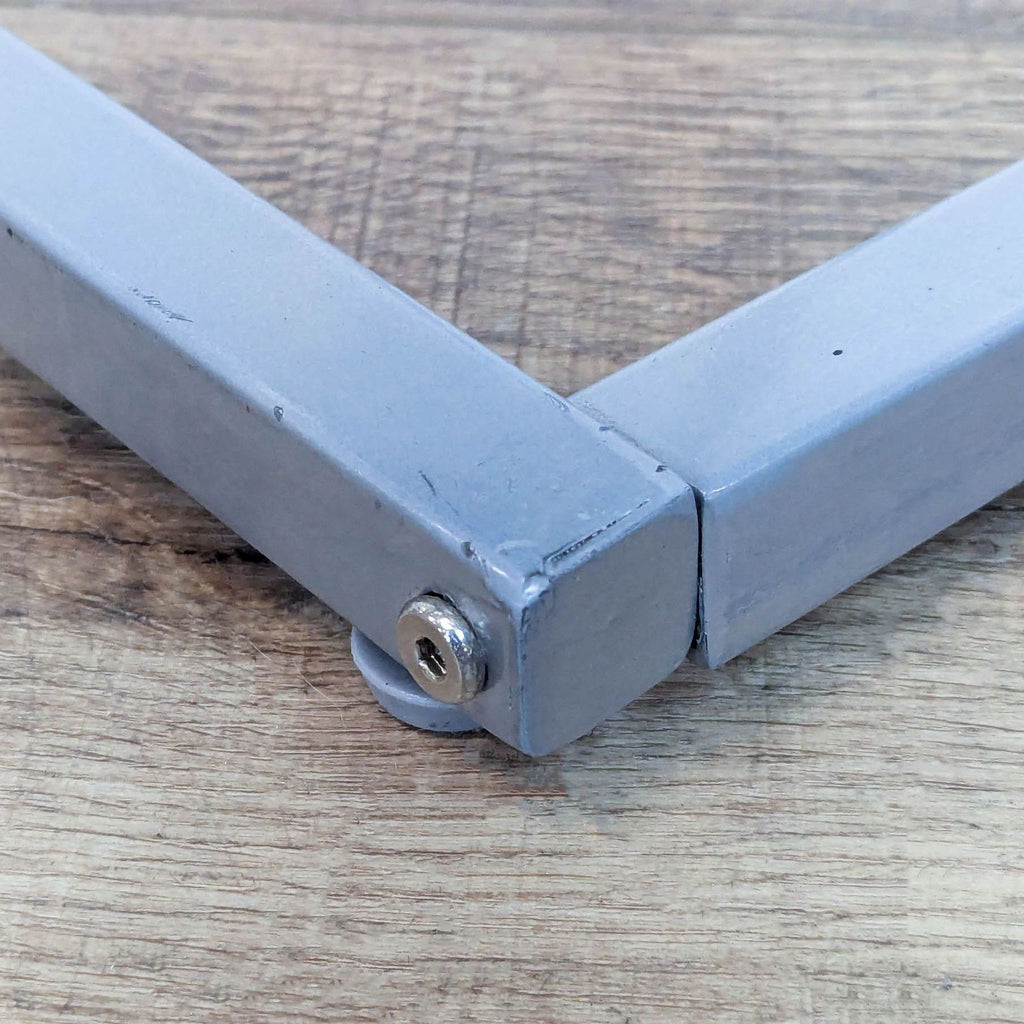 Wood Top C Table on Metal Base