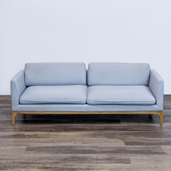 1. Rove Concepts 3-seat sofa with removable cushions and ash wood legs, offering supportive comfort.