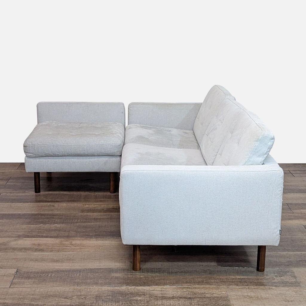 EQ3 Modern Joan 2-Piece Sectional Sofa With Extended Seat - Accepted Offer (25.00% discount)