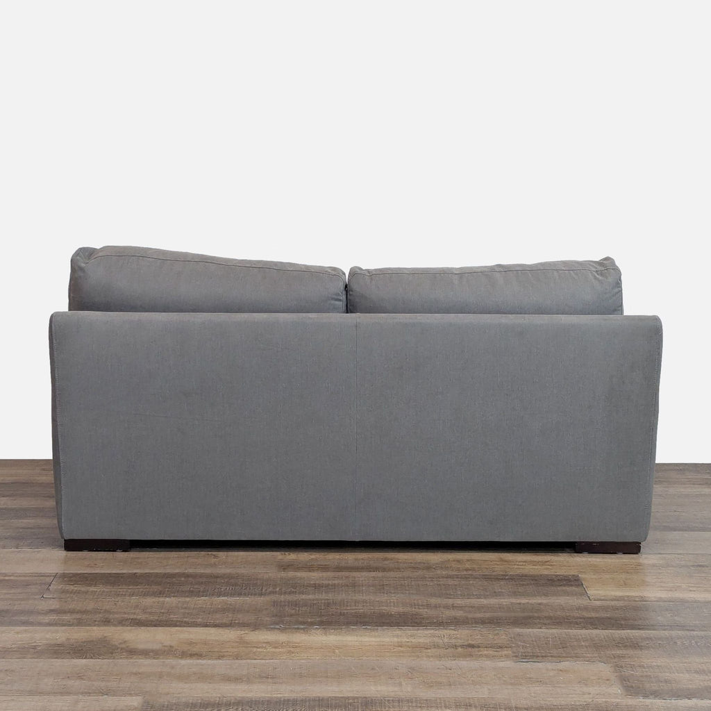 Contemporary Loveseat with Track Arms