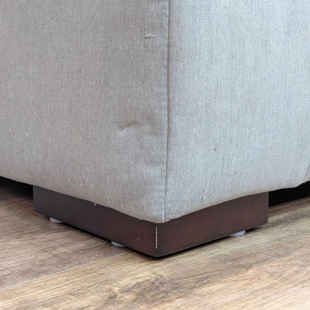 Contemporary Loveseat with Track Arms