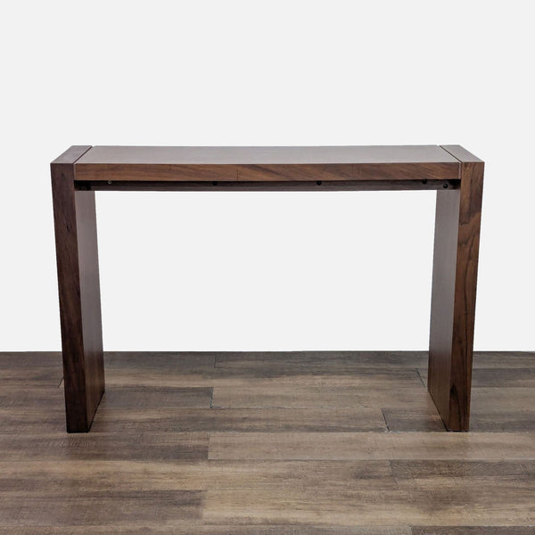 Wade Logan dining table made from engineered wood with a sleek, modern design.