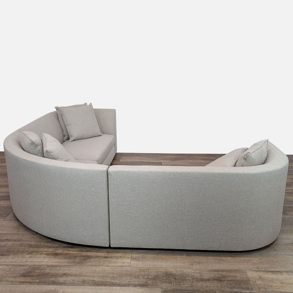 Room & Board Astaire Curved Modern Sofa in Flax