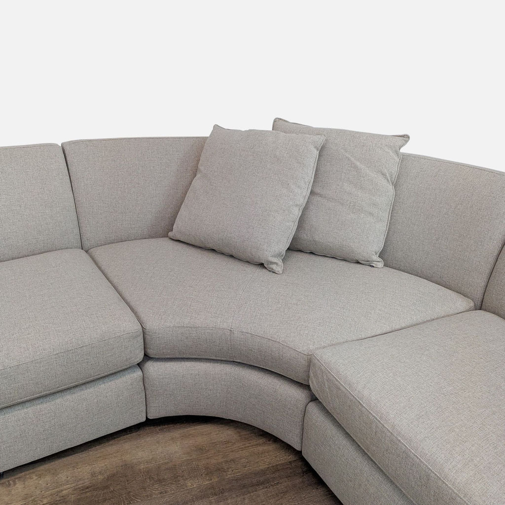 Room & Board Astaire Curved Modern Sofa in Flax