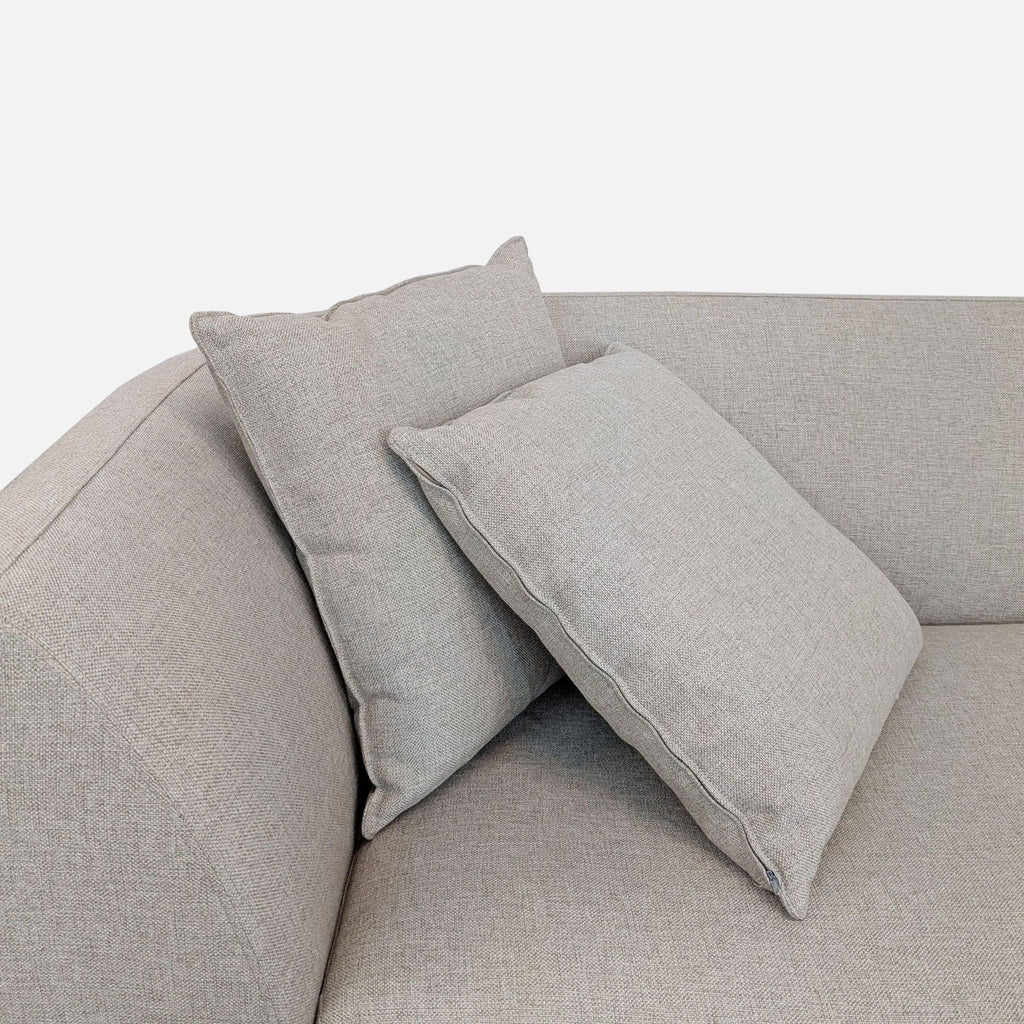 Room & Board Astaire Curved Modern Sofa in Flax