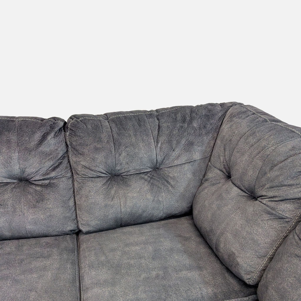 Ashley Furniture Accrington Contemporary Sofa with Chaise and Ottoman