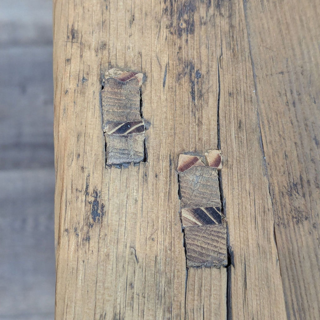 Rustic Reclaimed Wood Three Drawer Console Table