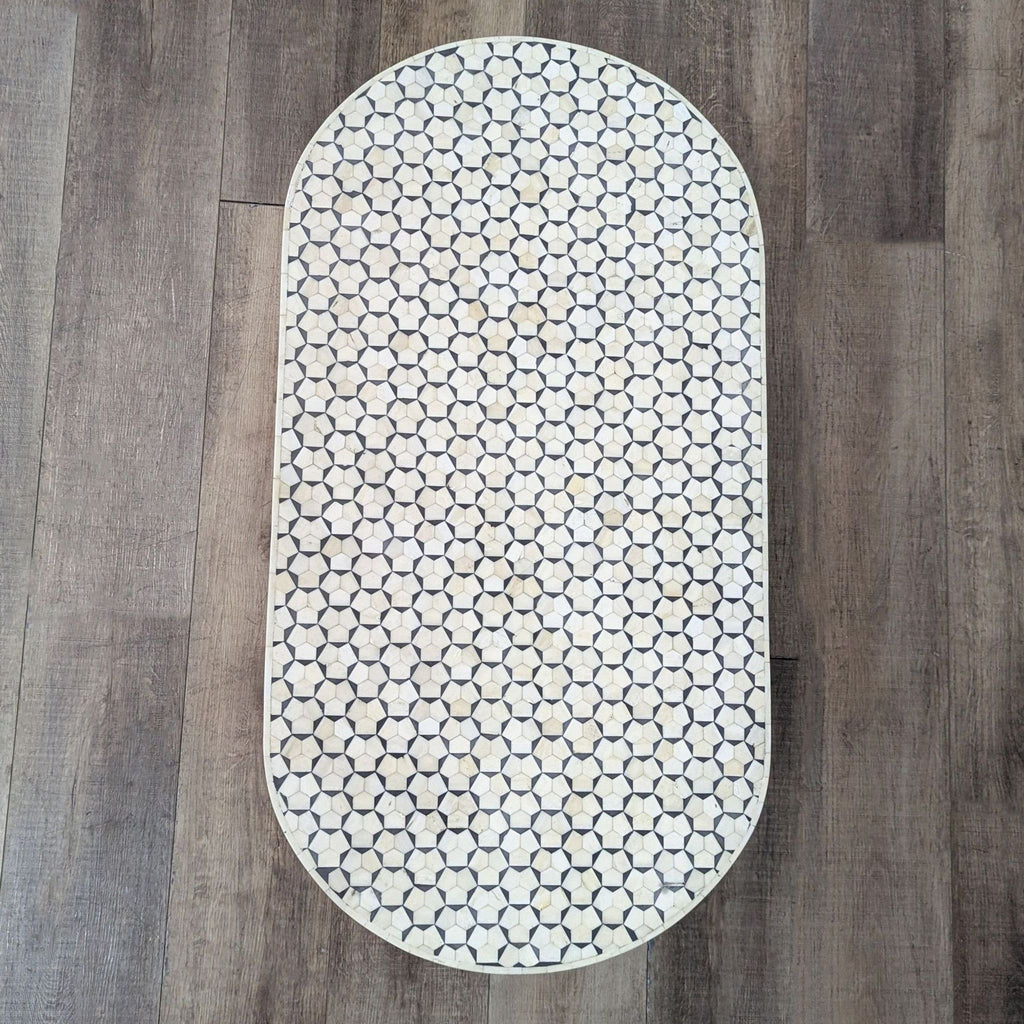 Anthropologie Targua Moroccan Oval Coffee Table