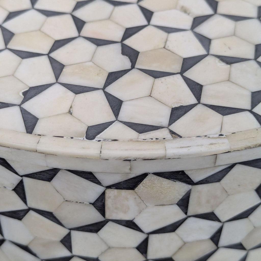 Anthropologie Targua Moroccan Oval Coffee Table