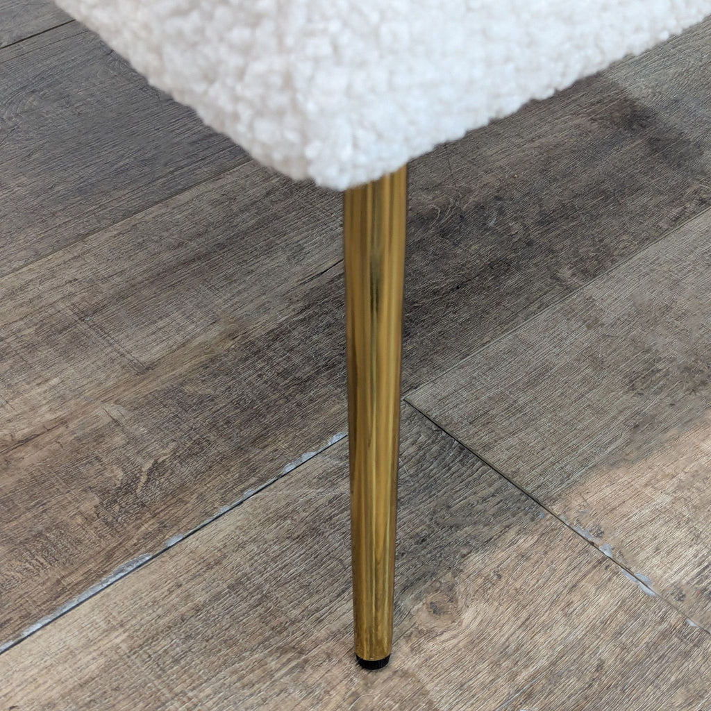 Wayfair Dawson Boucle Barrel Chair With Metal Legs