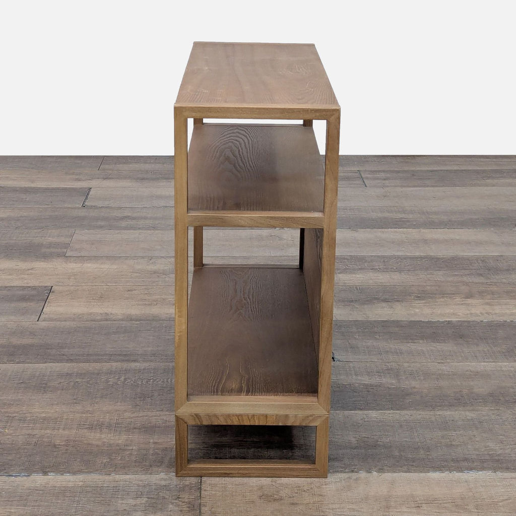 Inside Weather Minimalist Two-Tier Wooden Bookshelf