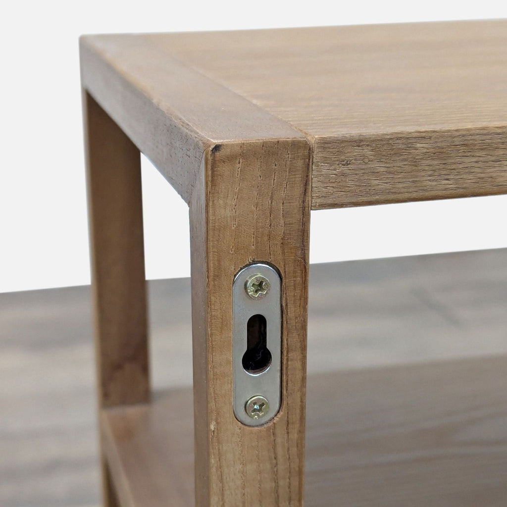 Inside Weather Minimalist Two-Tier Wooden Bookshelf