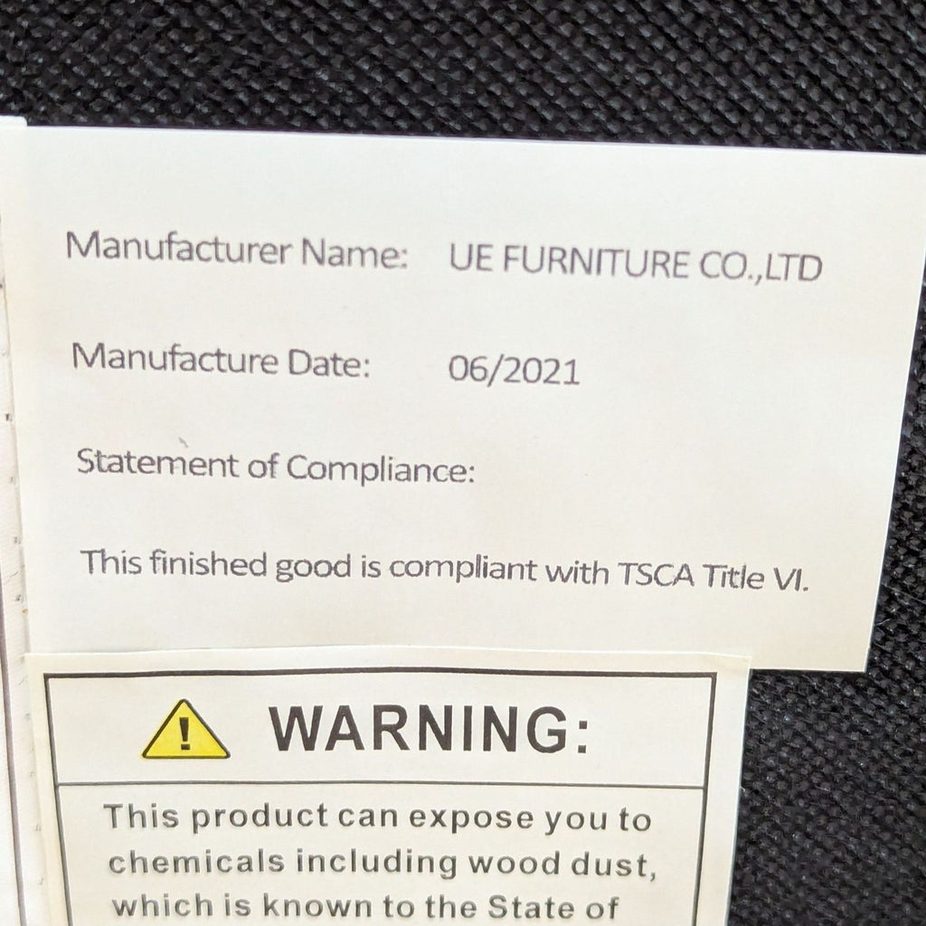 Living Spaces Lukas Mid-Century Modern Faux Leather Sofa