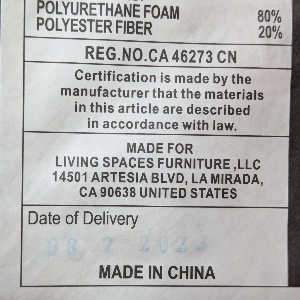 Living Spaces Pillow Top Ottoman