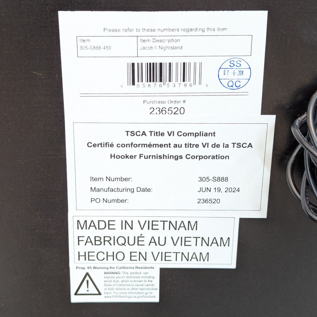 Living Spaces Jacob II Nightstand