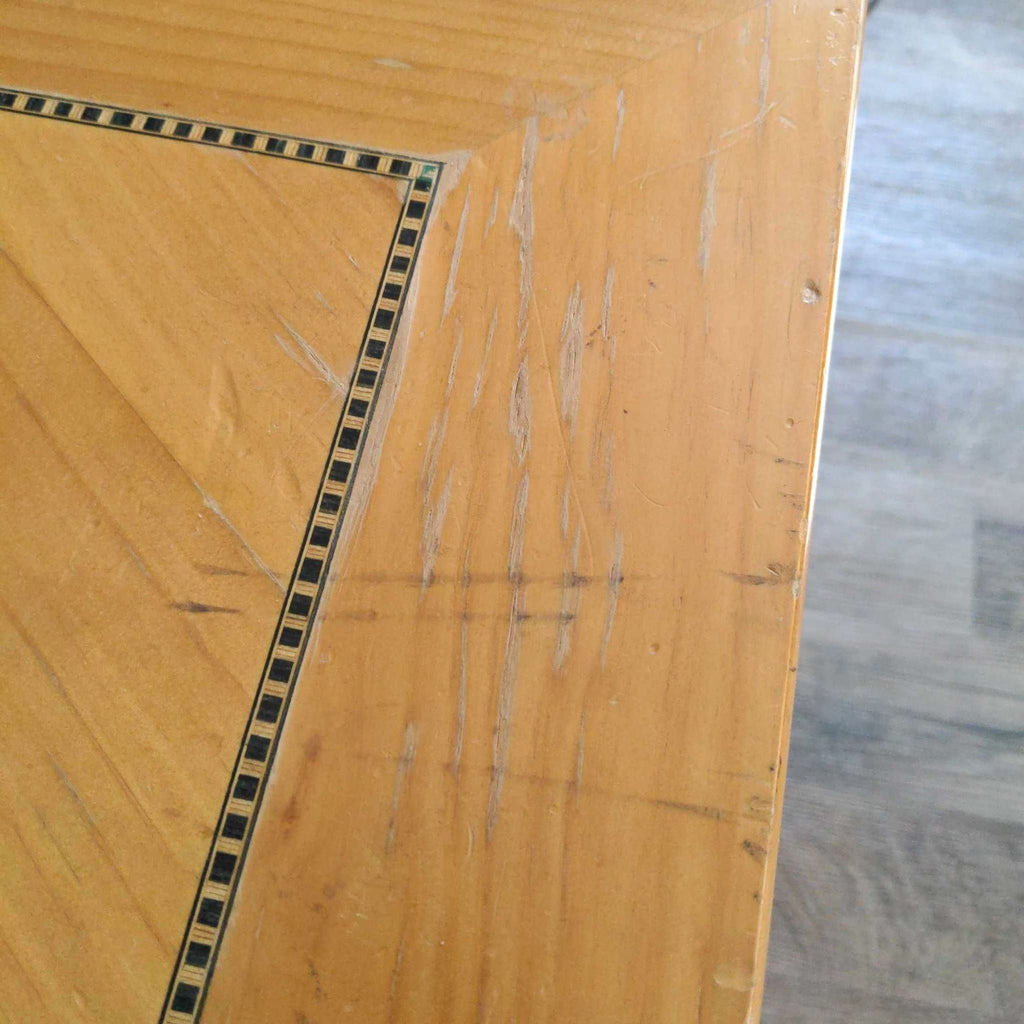 Three Drawer Inlaid Nightstand